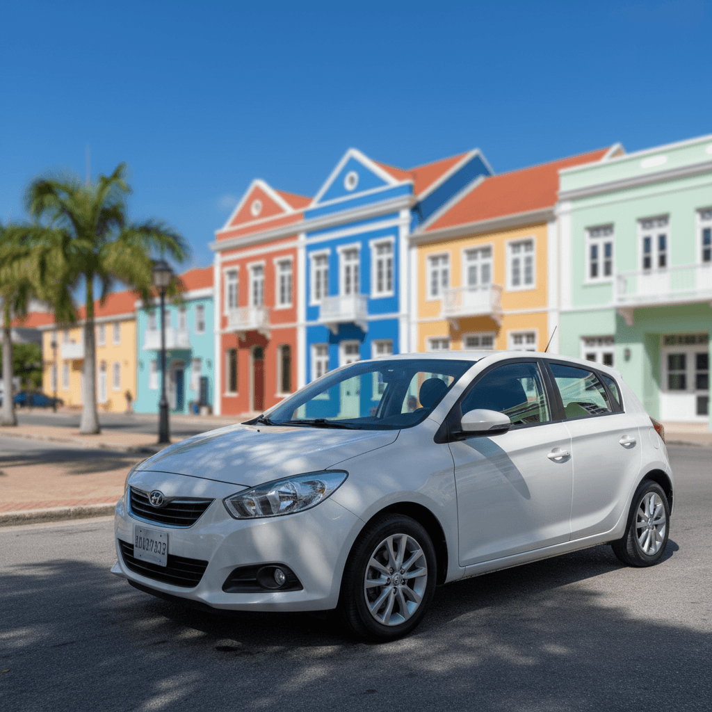 White hatchback, $35 per day