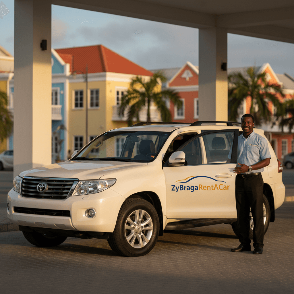Hotel delivery service with vehicle and staff